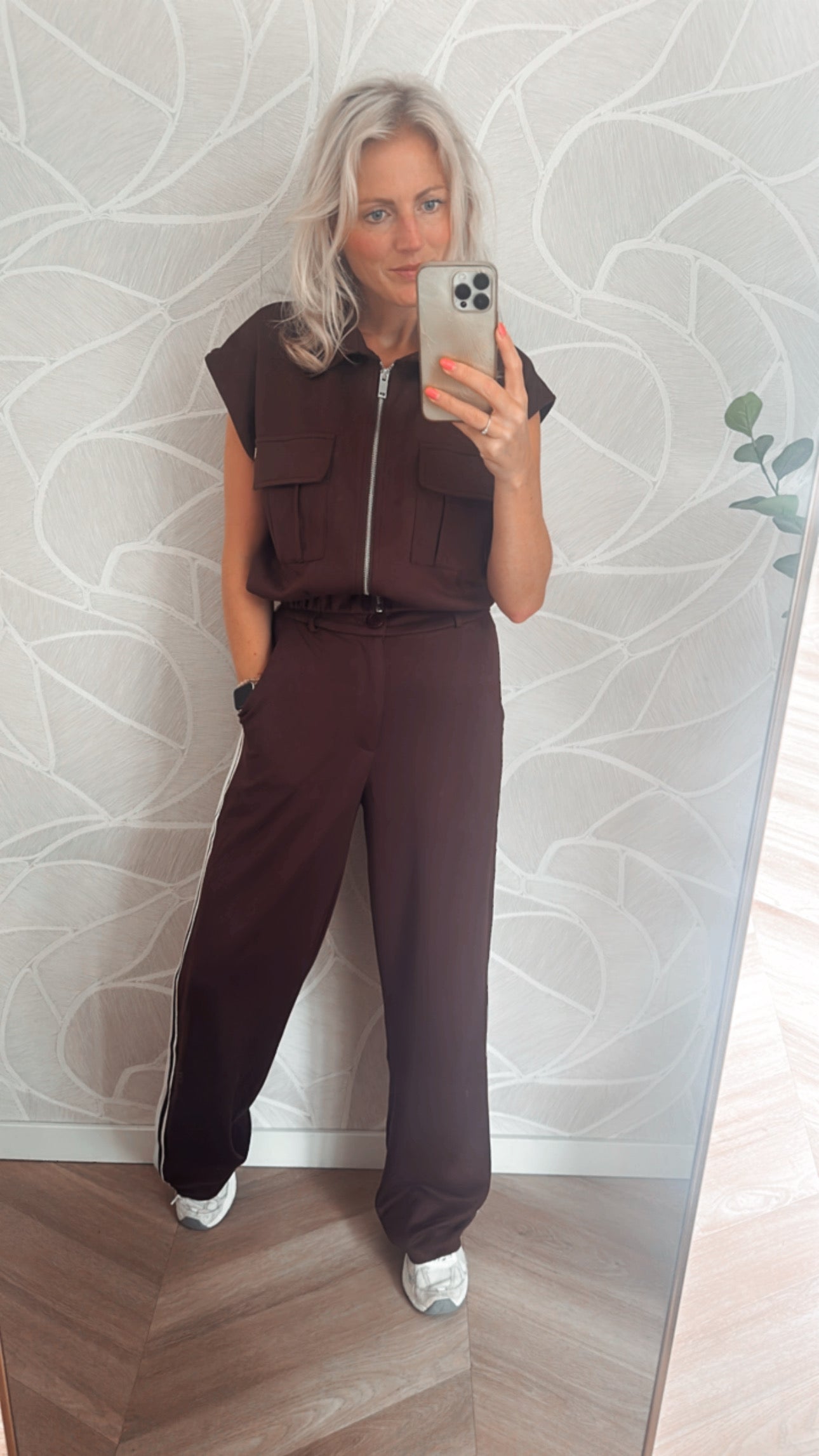 Urban Luxe Set broek + vest - Bruin