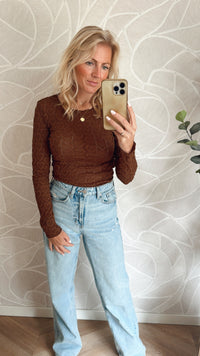 Sweetheart Sheer Longsleeve Bruin