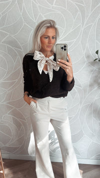 Sweetheart Bow Trui Bruin