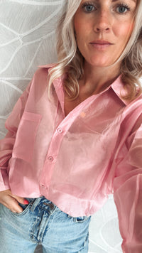 Everyday Glow Blouse Bubble Gum