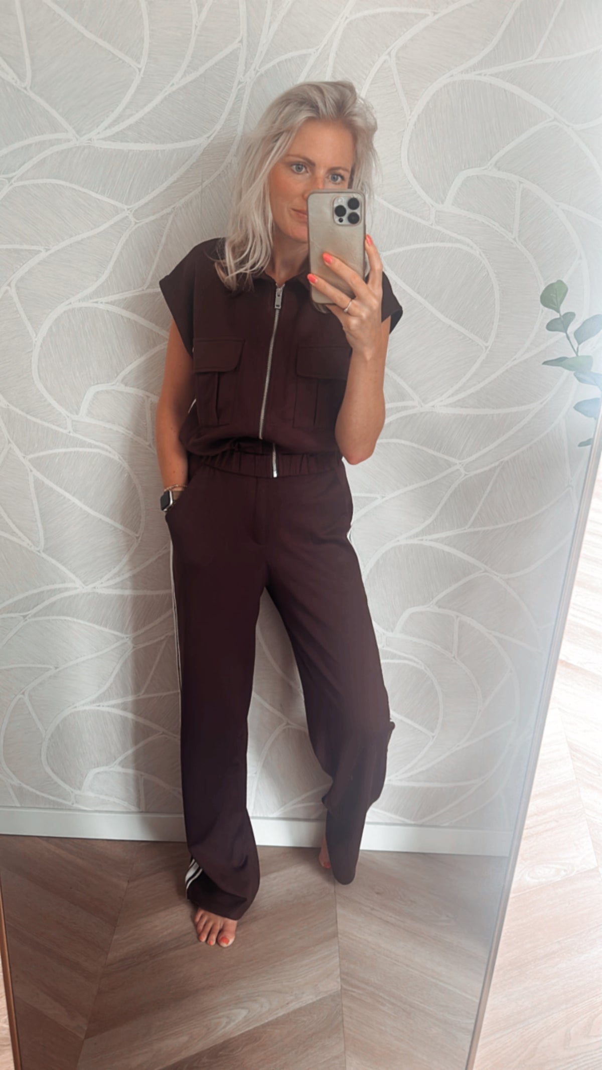 Urban Luxe Set broek + vest - Bruin