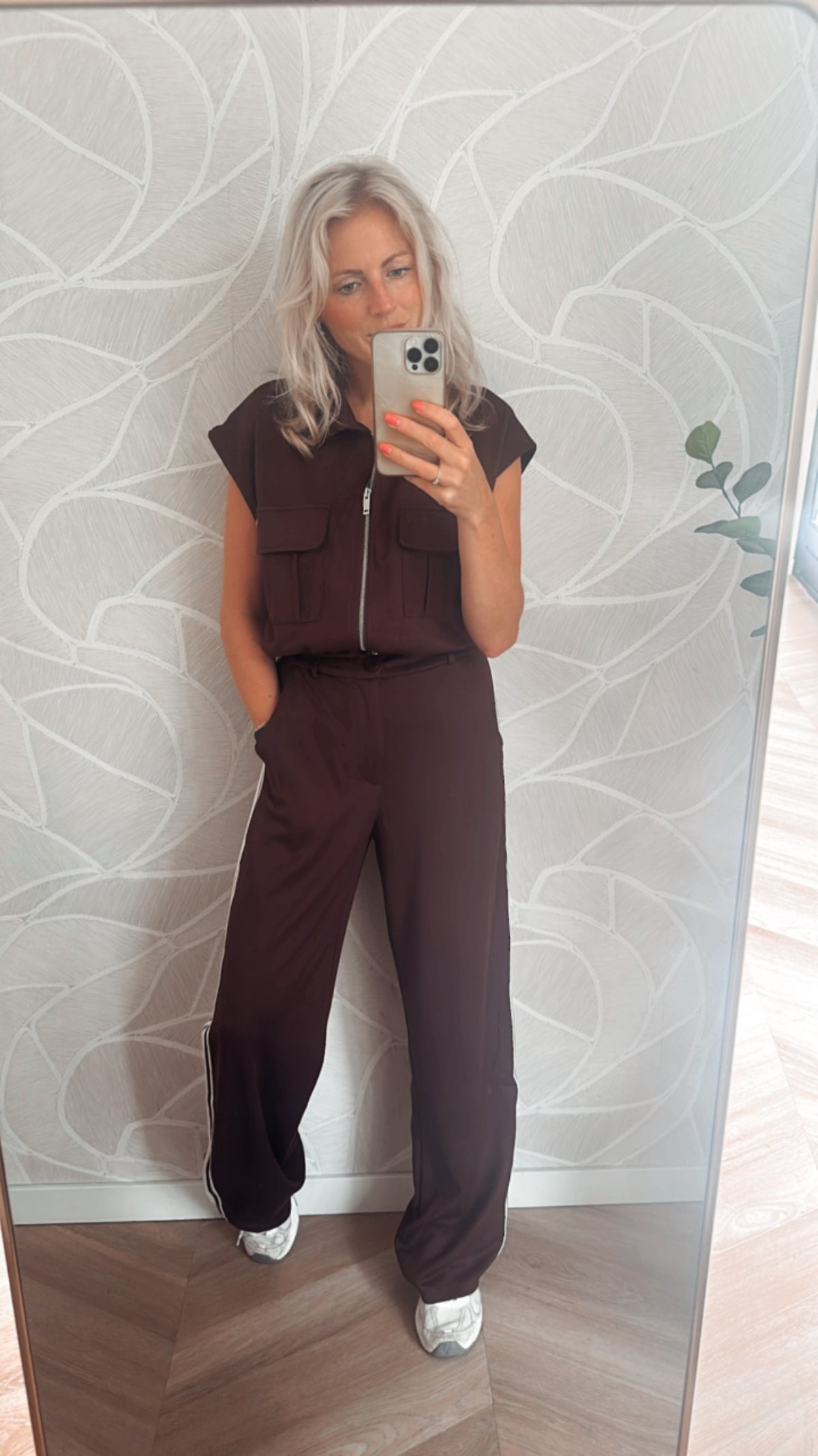 Urban Luxe Set broek + vest - Bruin