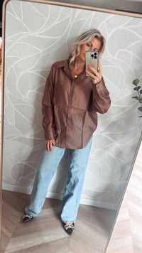 Everyday Glow Blouse Aubergine