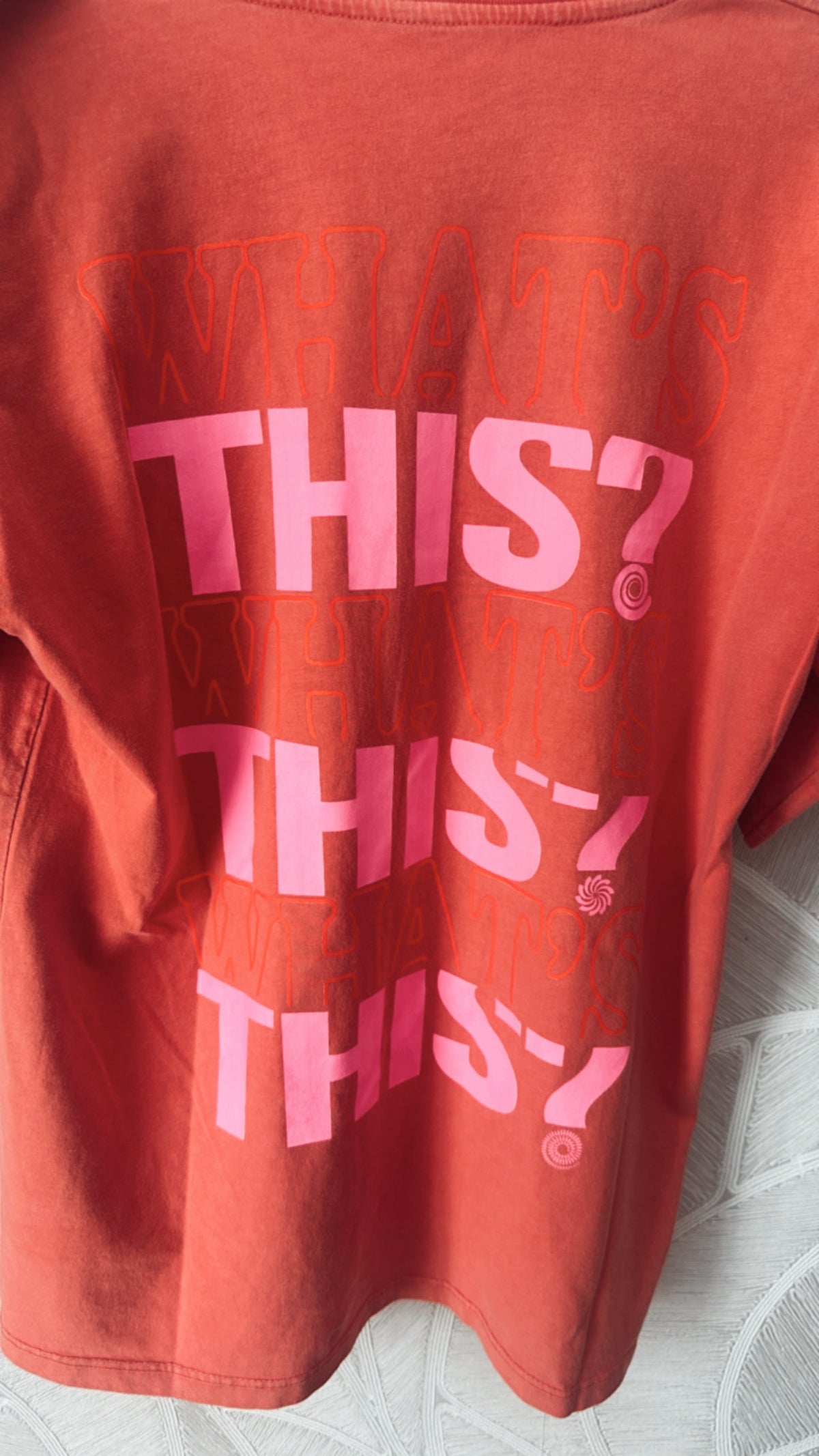 Mon Amour Paris T-shirt Coral/Neon Pink