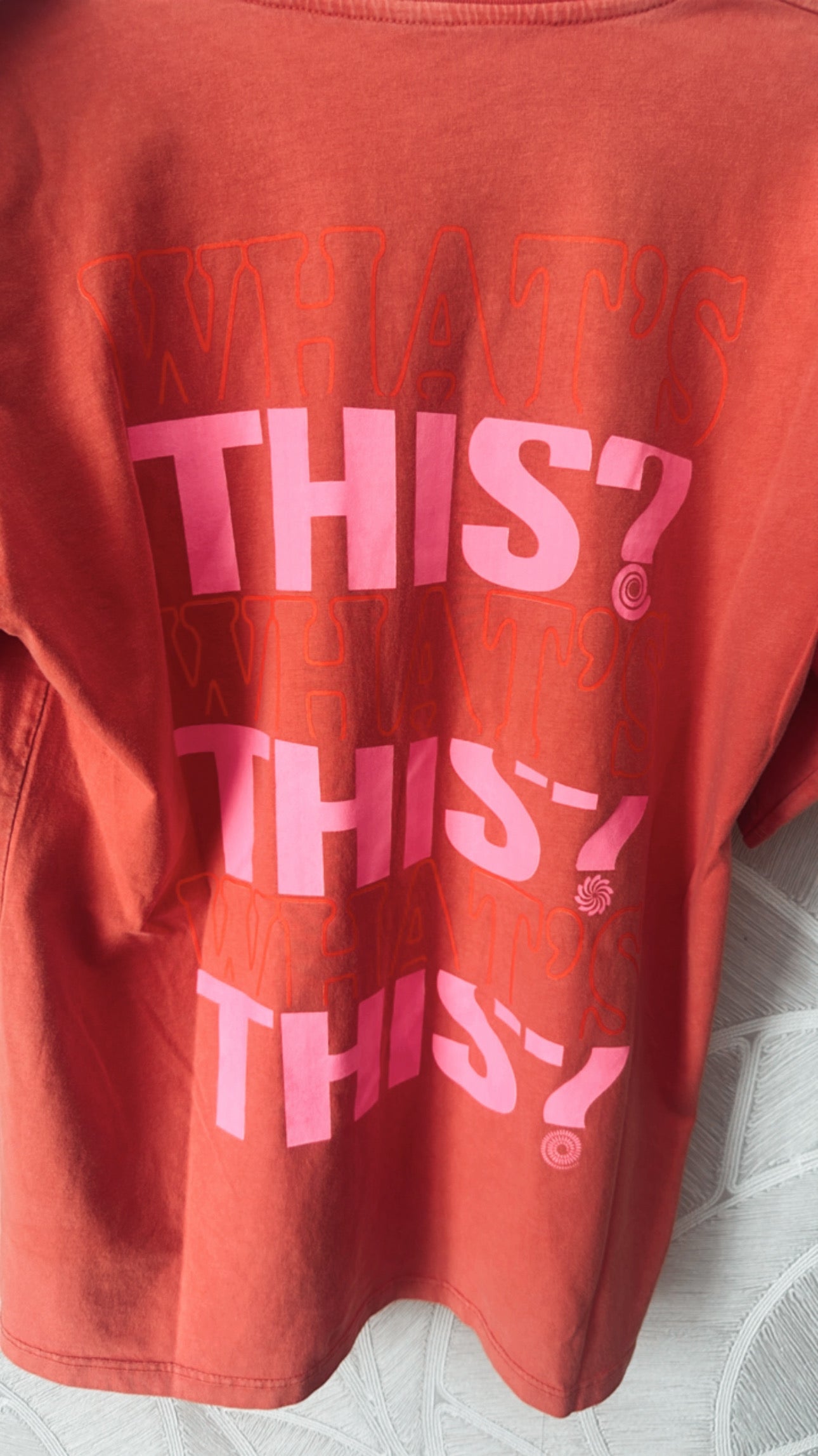 Mon Amour Paris T-shirt Coral/Neon Pink