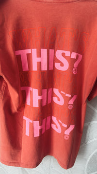 Mon Amour Paris T-shirt Coral/Neon Pink