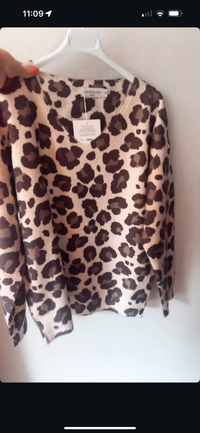 Wild Chic Panterprint V-Hals Trui