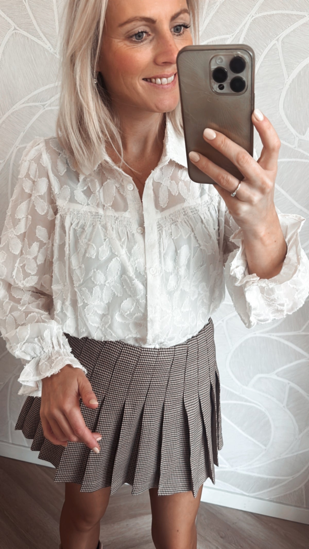 White Flower Blouse