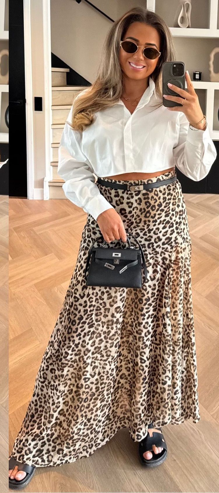 Leopard Maxi Skirt