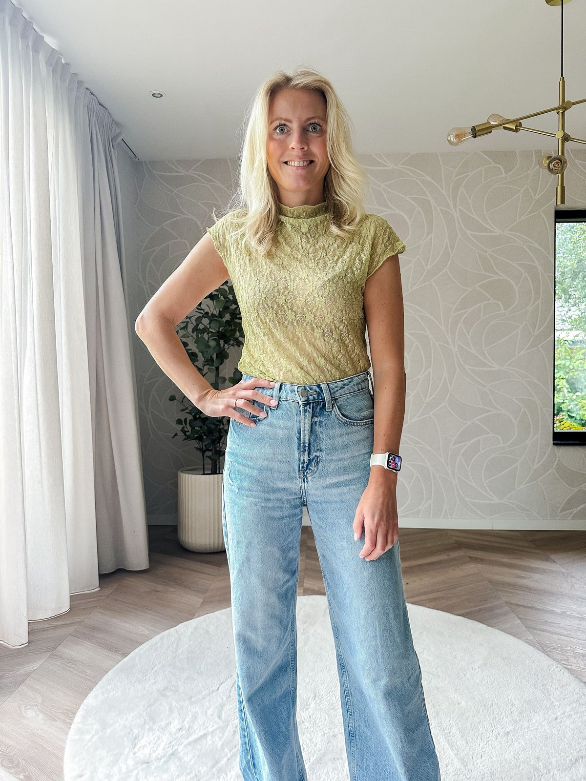 Lace Grace Top Pistache