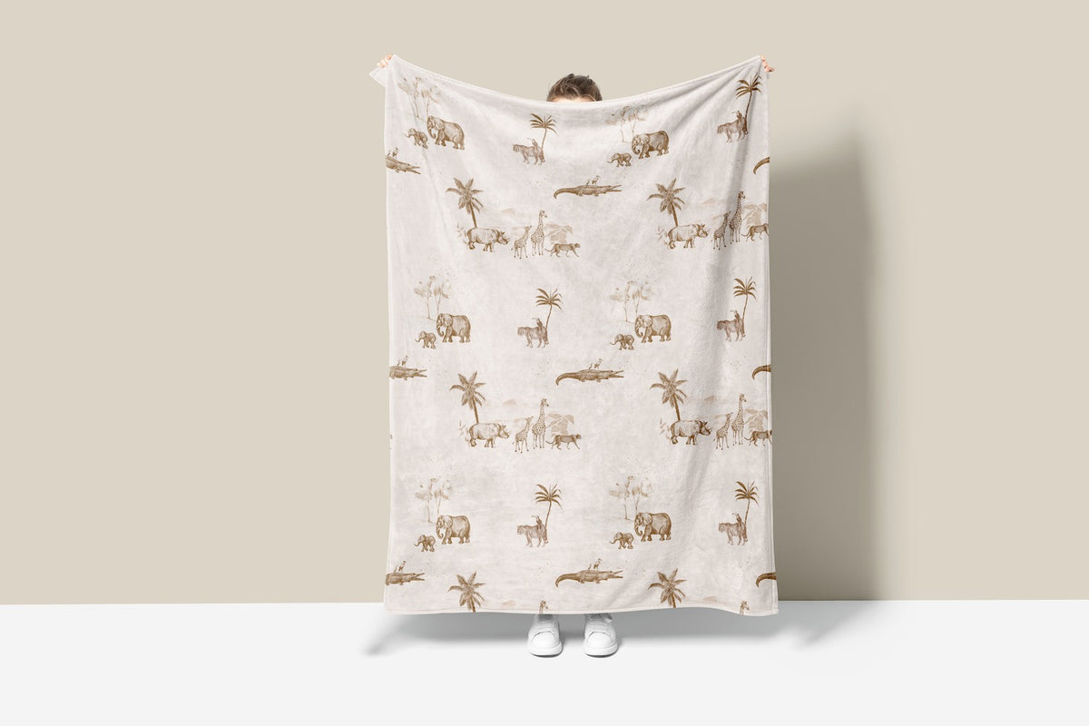 Sherpa Deken Vintage Jungle Taupe